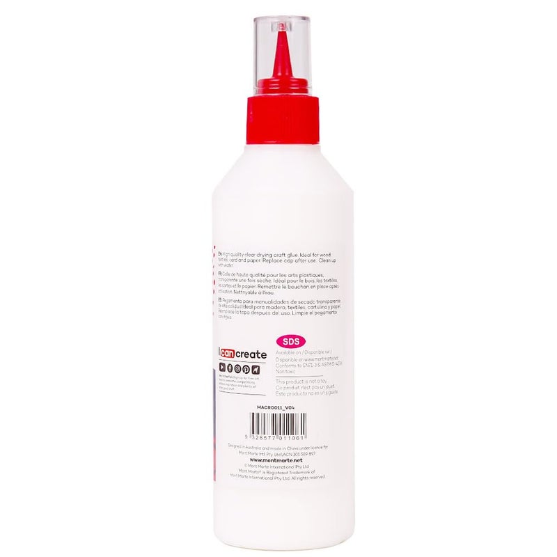 Mont Marte غراء مونت مارت PVA، غراء حرفي، طرف دقيق 250غ - 3 عبوات - Image 3